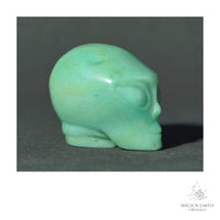 Natural Aventurine Crystal Alien Skull View B