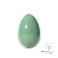 Natural Aventurine crystal egg with stand view d