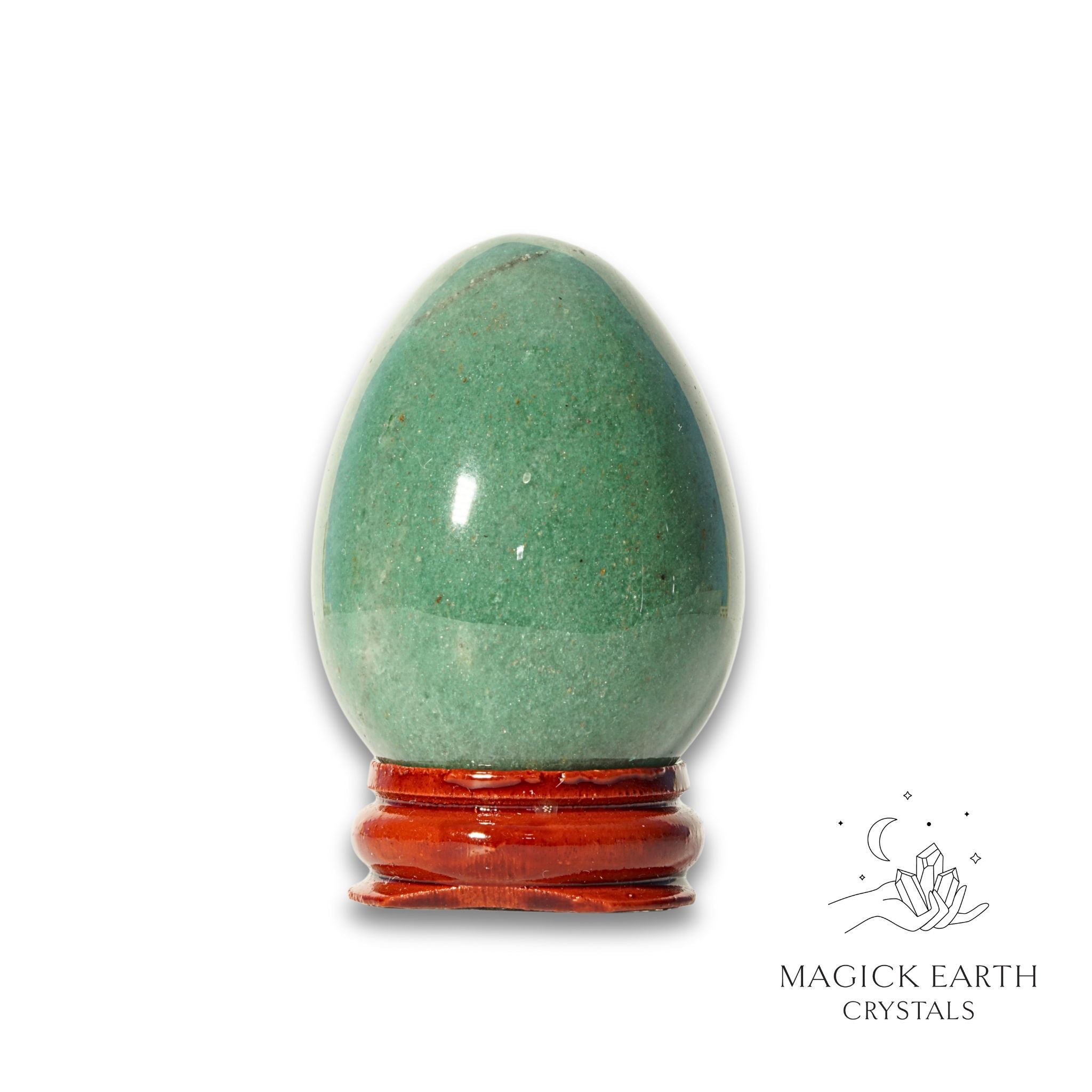 Natural Aventurine crystal egg view a