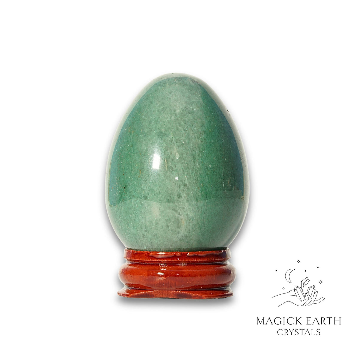 Natural Aventurine crystal egg view b