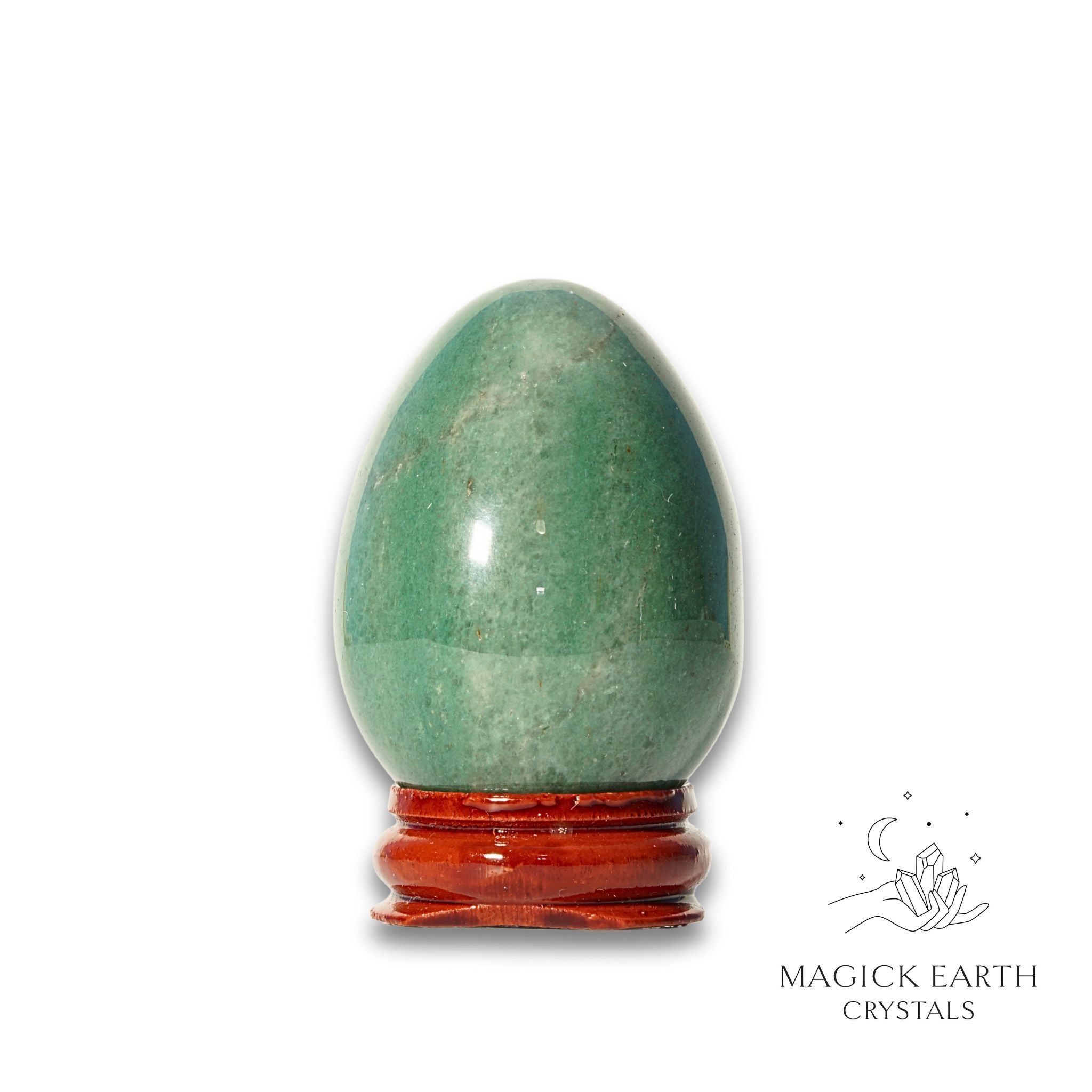 Natural Aventurine crystal egg view c