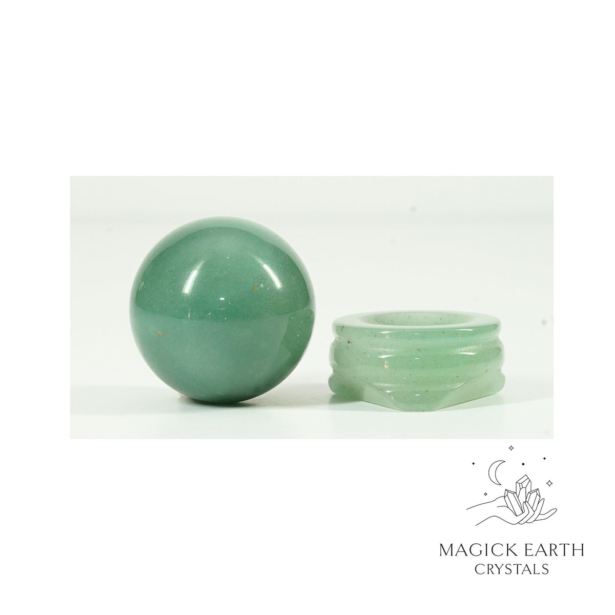 Natural Aventurine crystal sphere view b