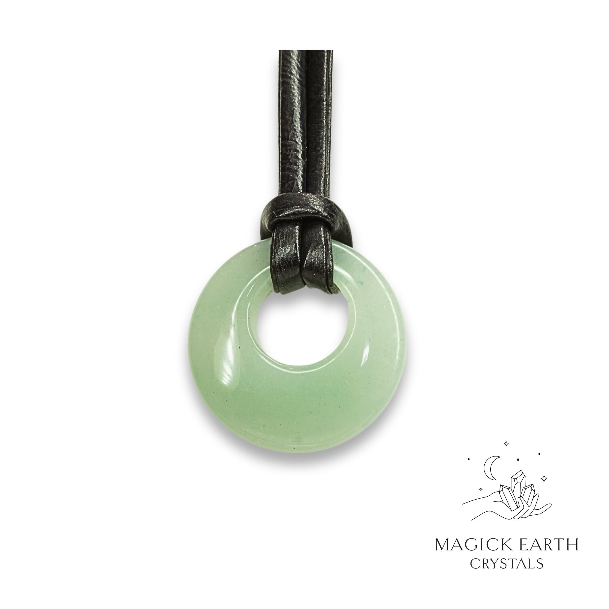 Aventurine Donut Pendant For Bold Opportunity
