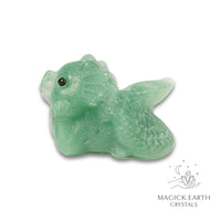 Natural Aventurine crystal dragon figurine view b