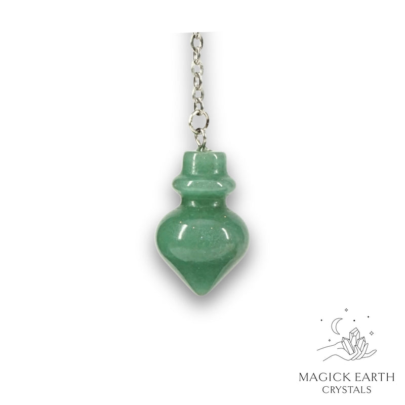 Aventurine Flask Pendulum for Bold Opportunity