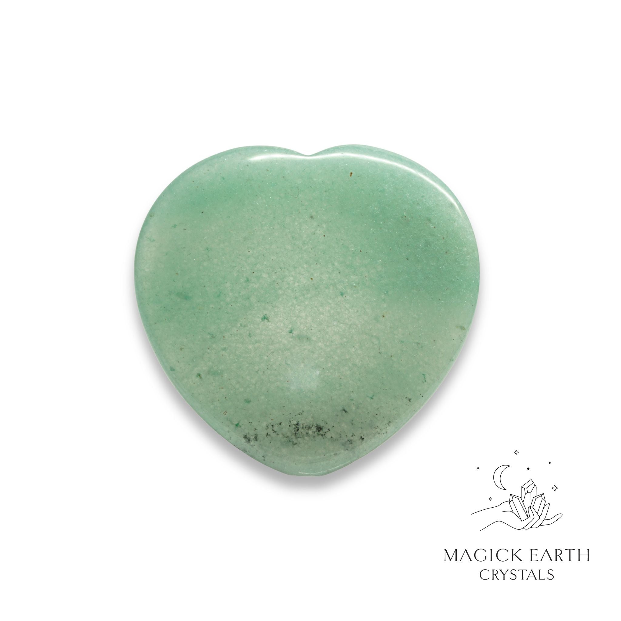 Natural Aventurine heart thumb stone view b