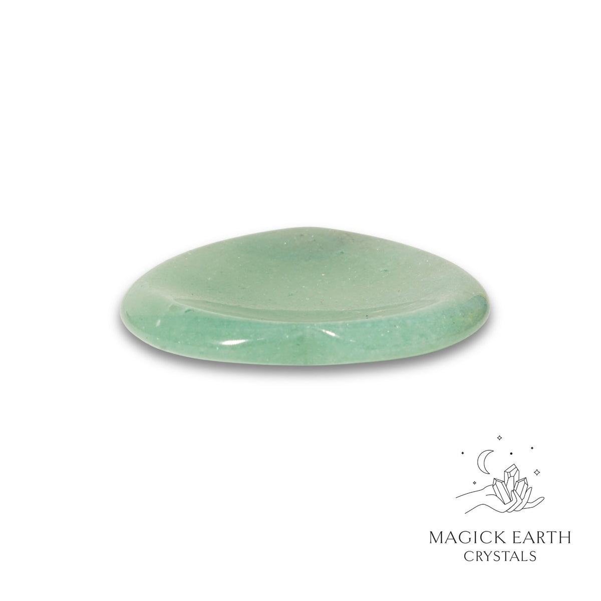 Natural Aventurine heart thumb stone view c