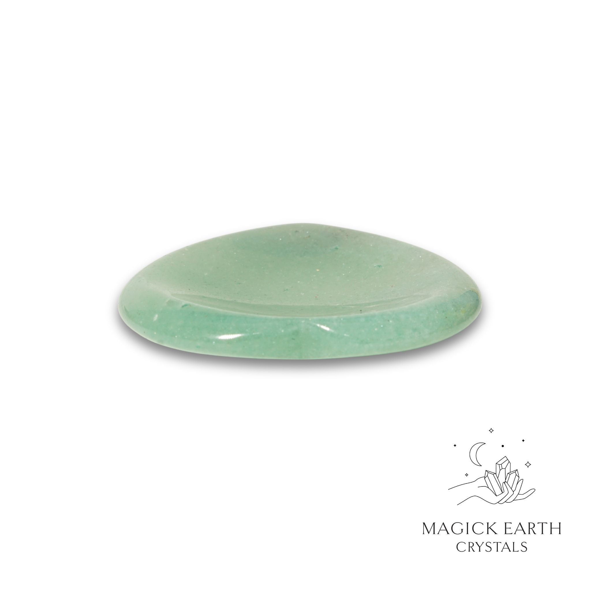 Natural Aventurine heart thumb stone view c
