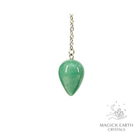 Natural Aventurine water drop crystal pendulum view b