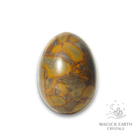 Natural Bamboo Jasper crystal egg view e