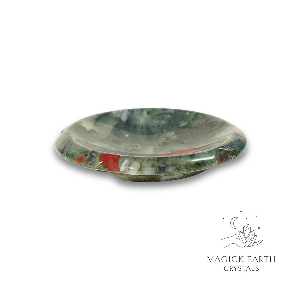 Natural Bloodstone flower thumb stone view a