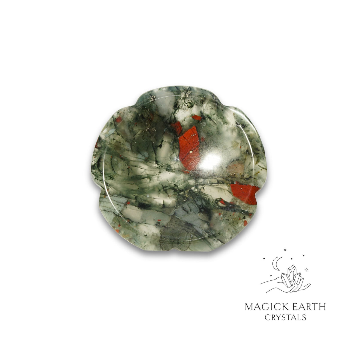 Natural Bloodstone flower thumb stone view b