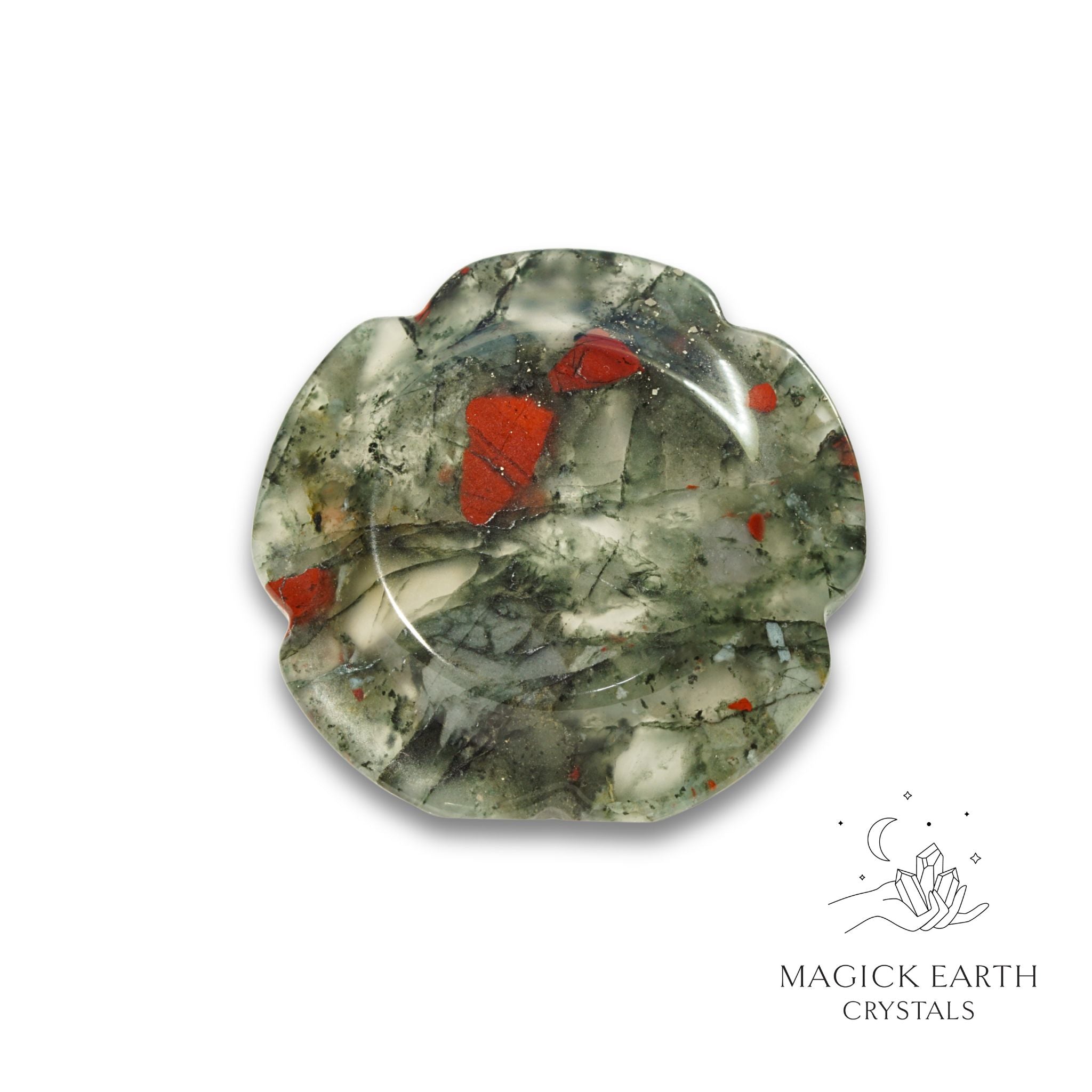Natural Bloodstone flower thumb stone view c