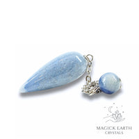 Blue Aventurine Teardrop Pendulum for Bold Opportunity