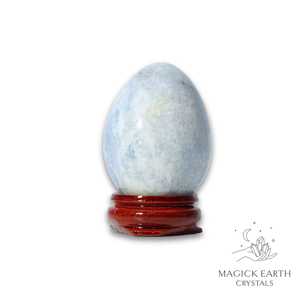 Natural Blue Calcite crystal egg
