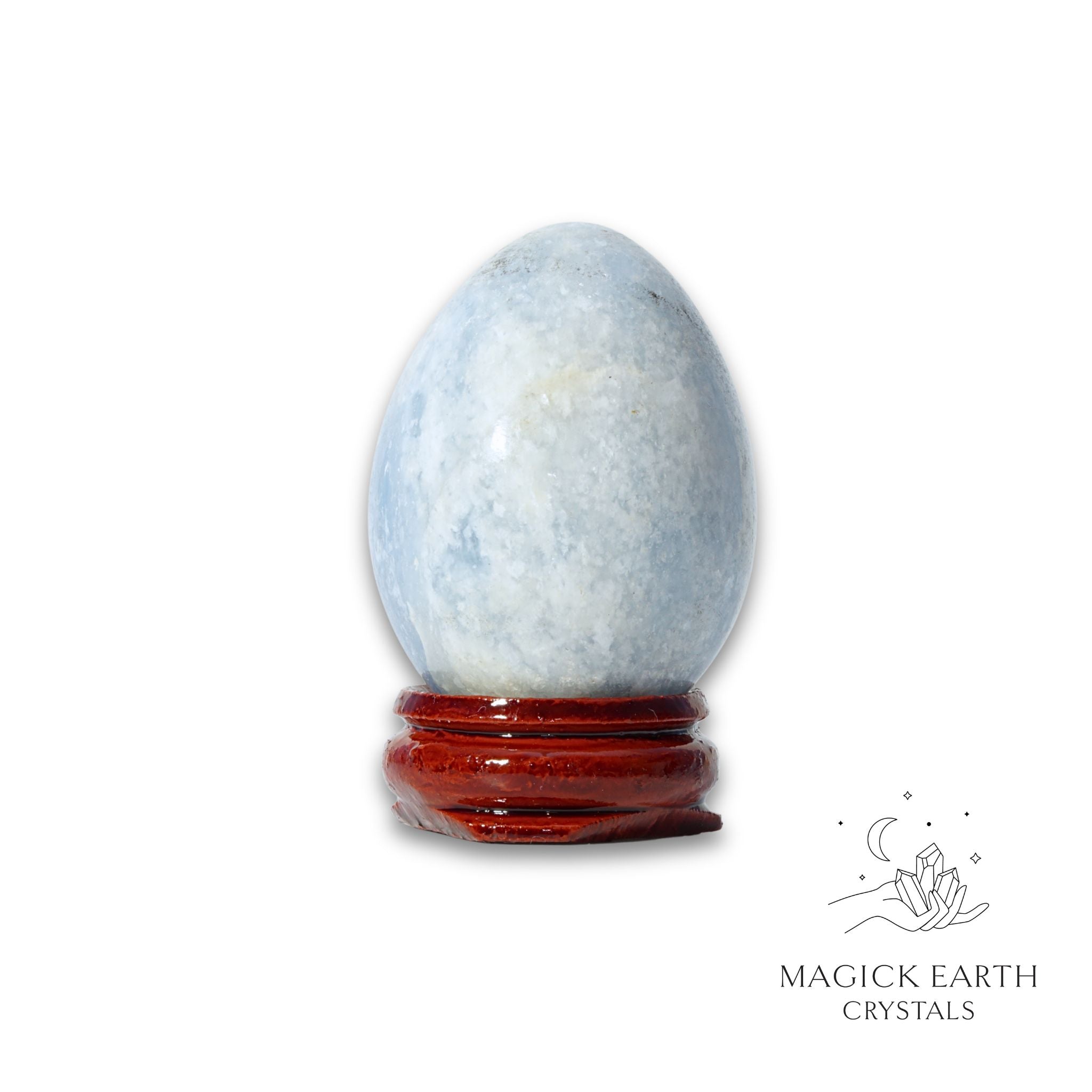 Natural Blue Calcite crystal egg