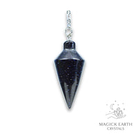 Blue Goldstone Spire Pendulum For Radiant Determination