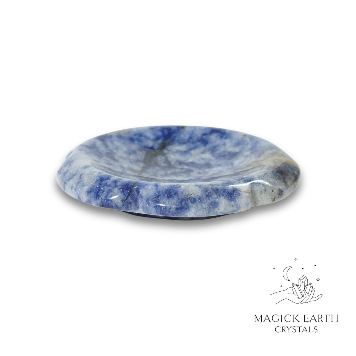 Natural Blue Spot Jasper flower thumb stone view a