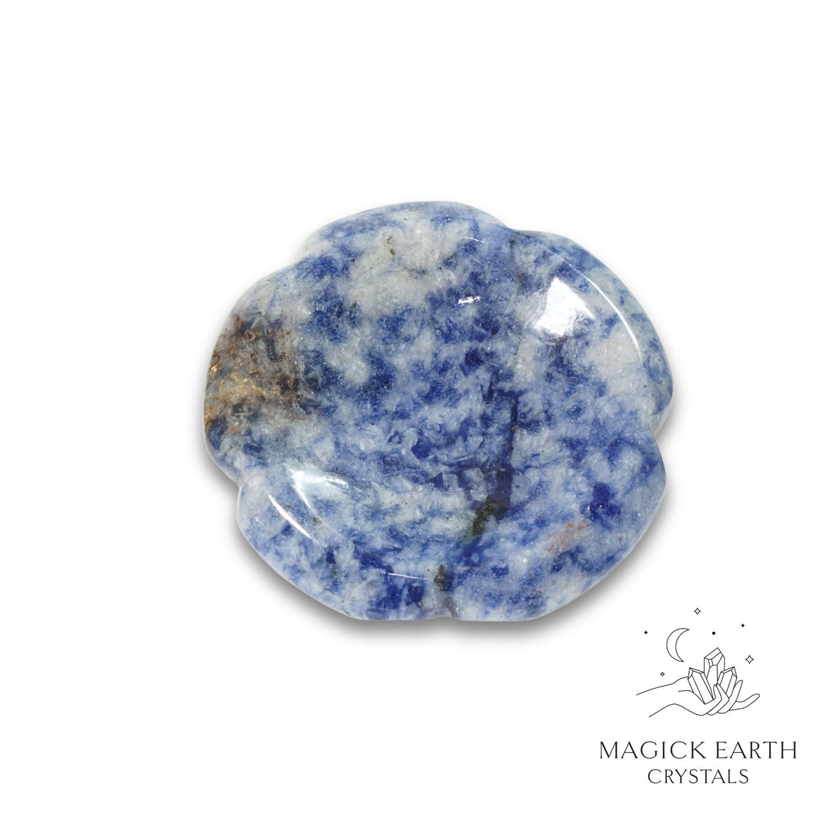 Natural Blue Spot Jasper flower thumb stone view b