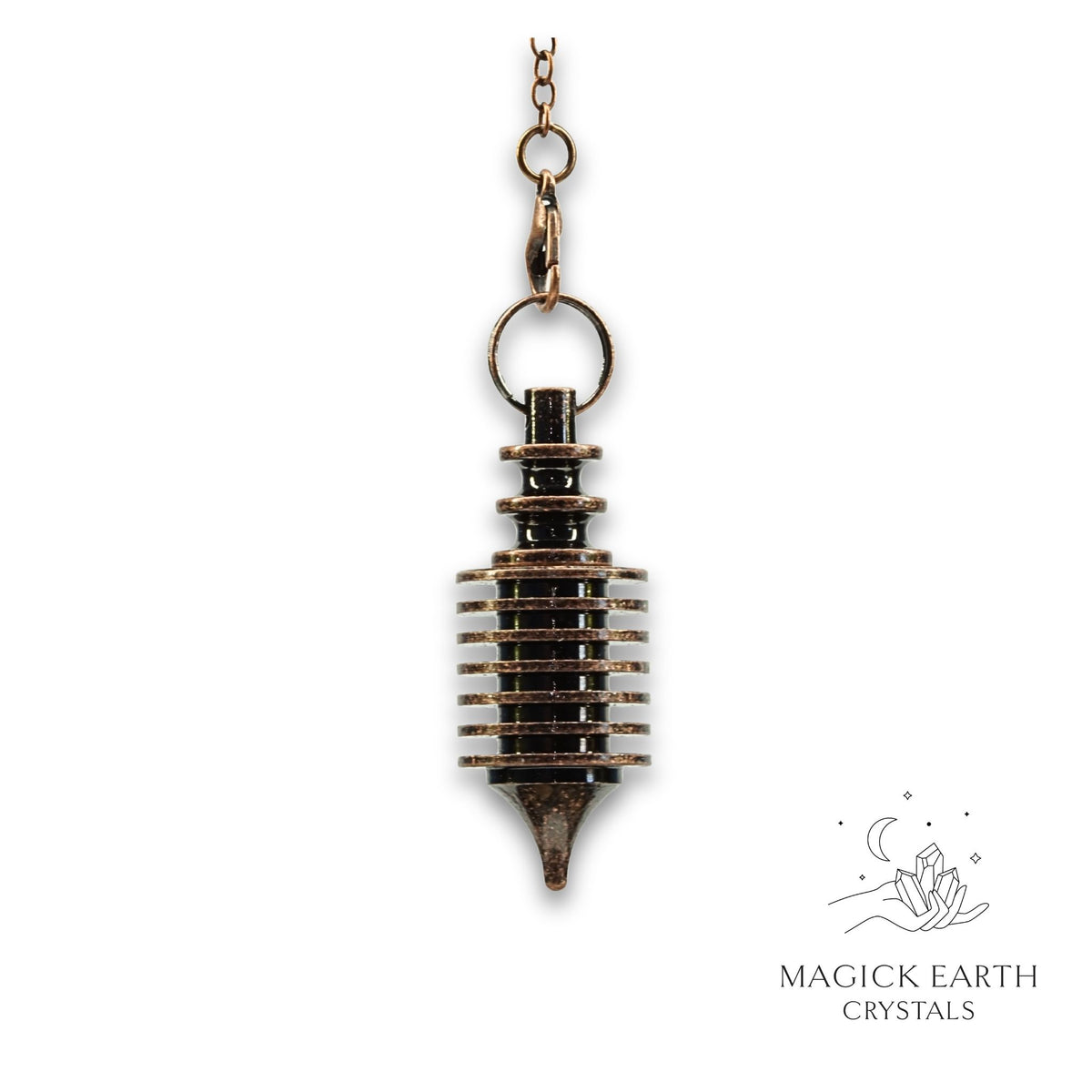 Brass Multi Disc Pendulum With  Copper Finish Hanging Vertical