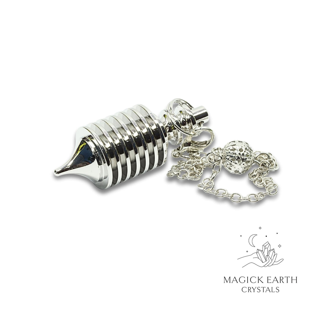 Brass Multi Disc Pendulum With Platinum Finish Laying Flat