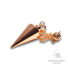 Brass Smooth Cone Pendulum with Rose Gold Finish