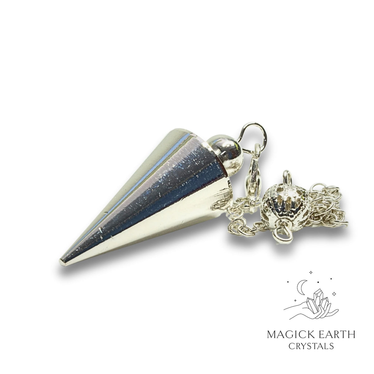 Brass smooth cone pendulum view b