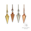 Brass Smooth Cone Pendulums with Gold, Platinum, Rose Gold or Copper Finish