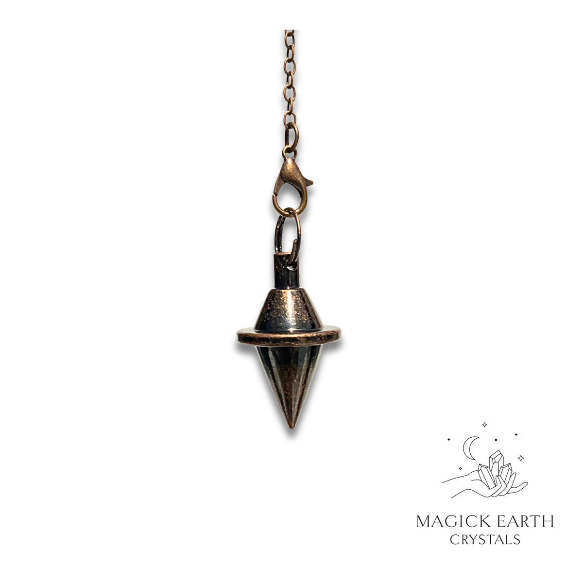 Brass spinning top apex pendulum copper finish  