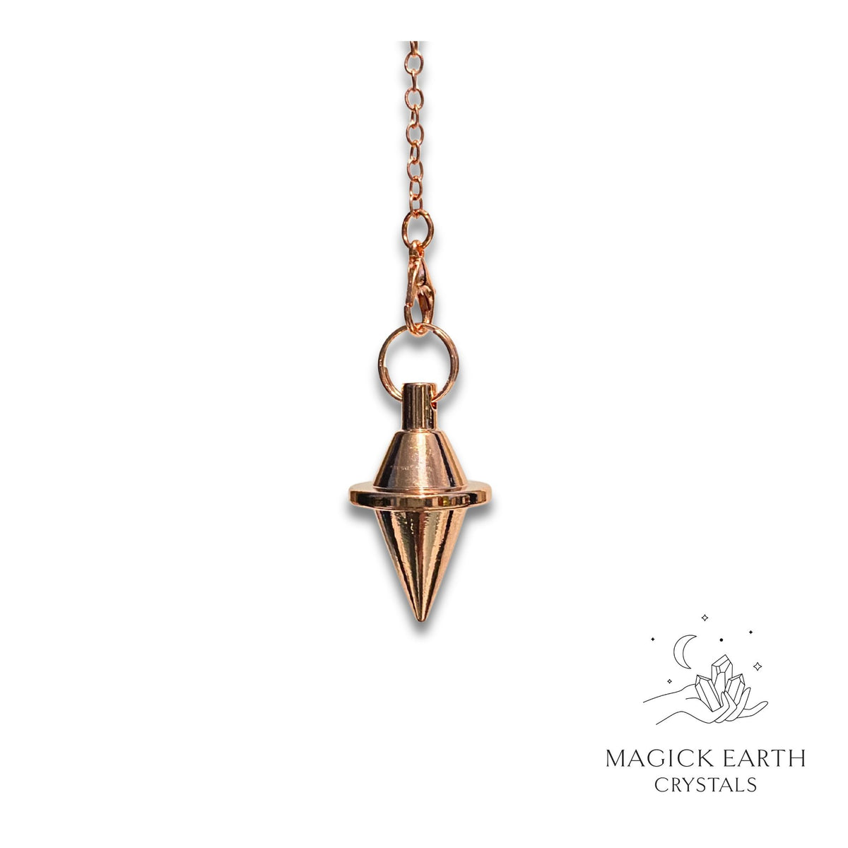 Brass Spinning Top Pendulum Rose Gold Finish