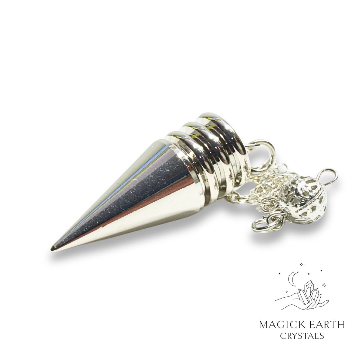 Brass triple disc cone pendulum view b