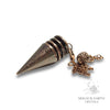 Brass Triple Disc Pendulum with Red Copper Finish
