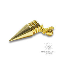 Brass Triple Disc Pendulum with Gold Finish