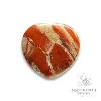 Natural Brecciated Jasper heart thumb stone view b