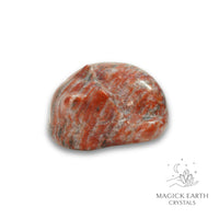 Natural Brecciated Jasper sleeping cat figurine view b
