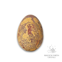 Natural Calligraphy Jasper crystal egg view e