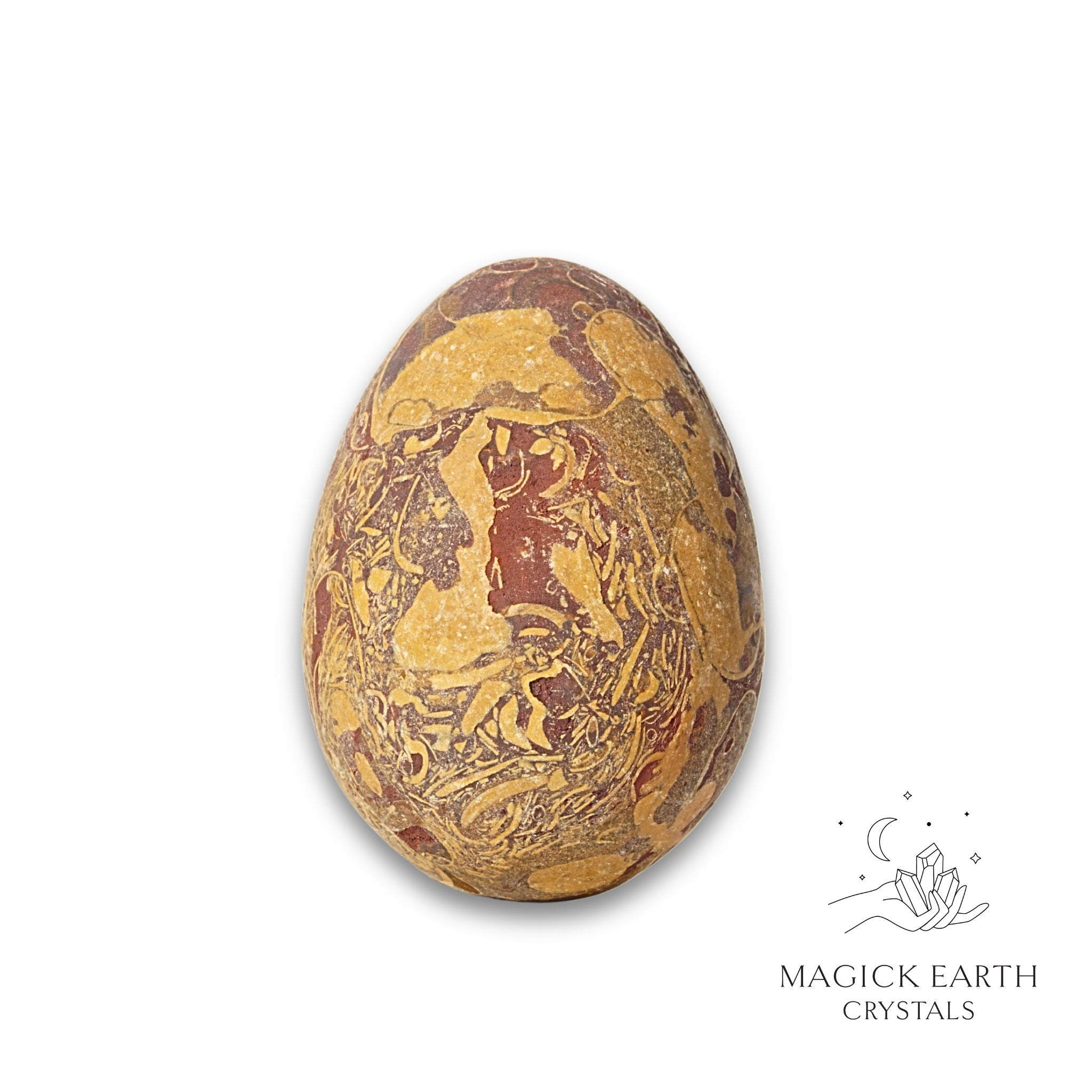 Natural Calligraphy Jasper crystal egg view e