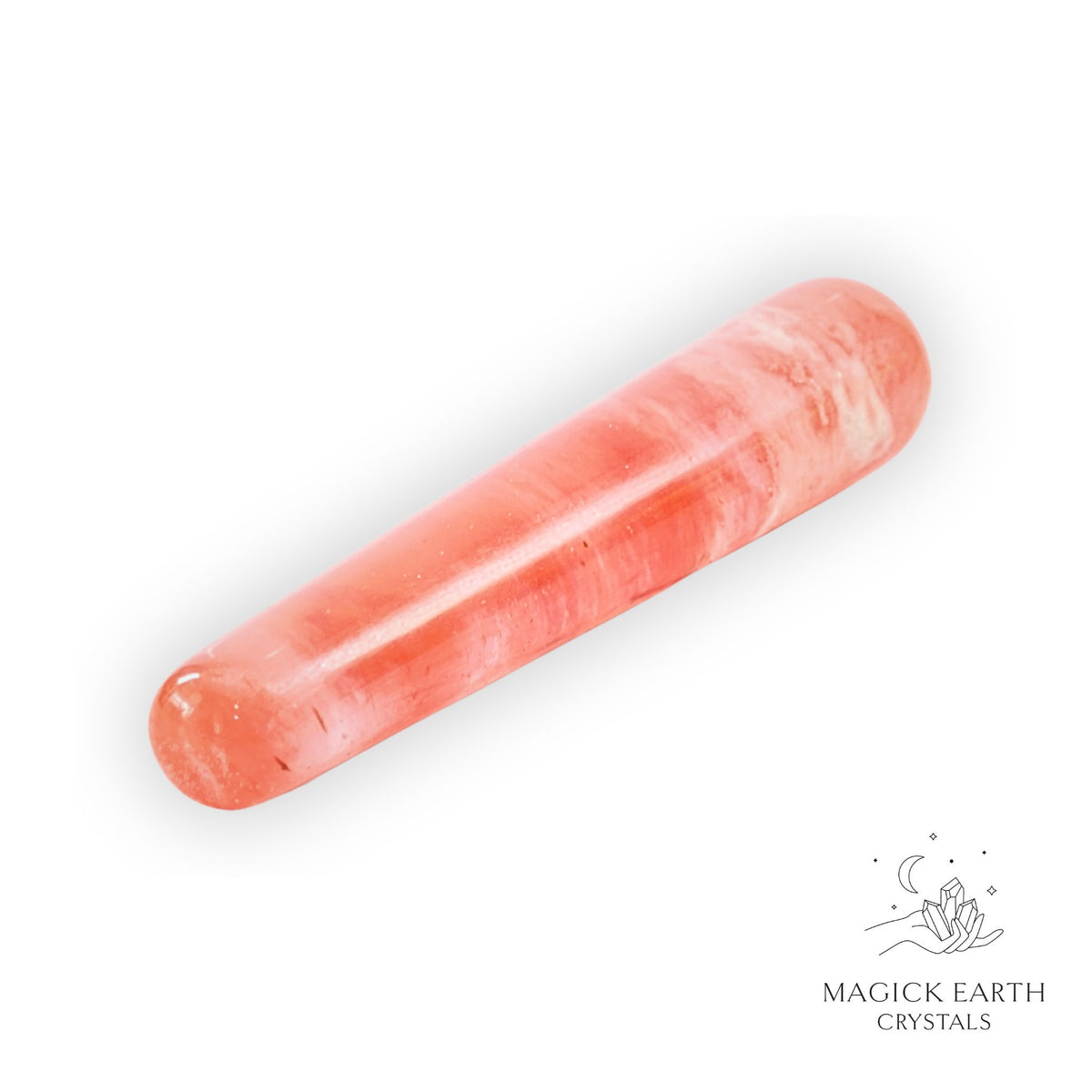 Cherry Quartz (glass) Massage Wand