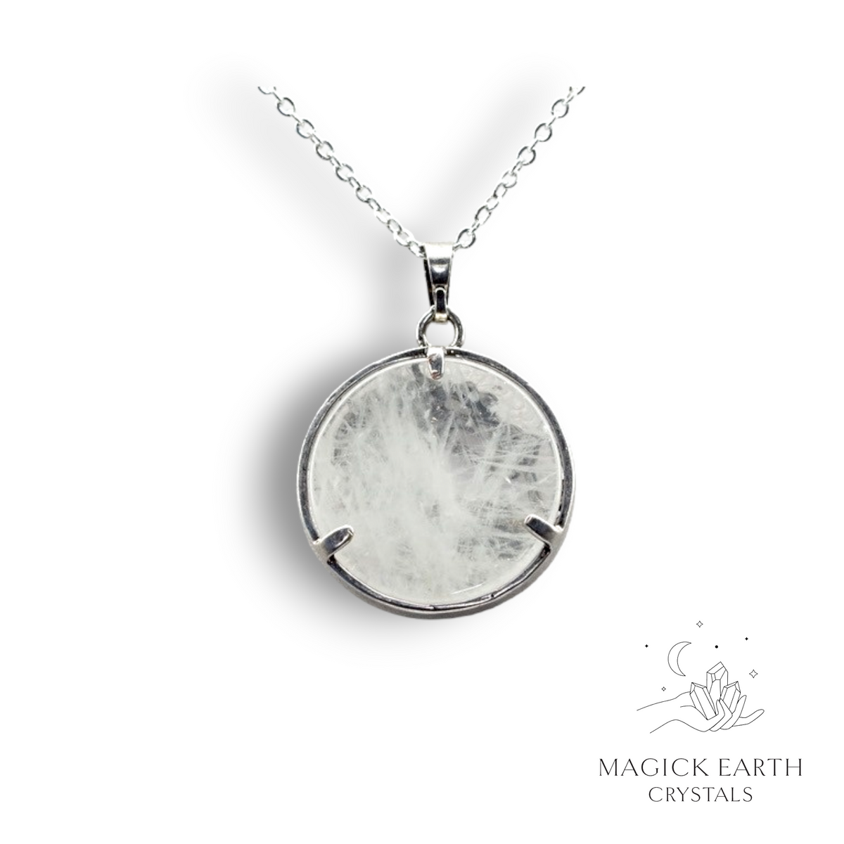 Natural Clear Quartz crystal dragon pendant view b