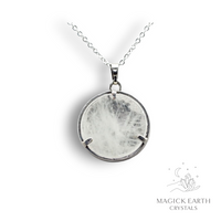 Natural Clear Quartz crystal dragon pendant view b