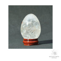 Natural Clear Quartz Crystal Egg View A