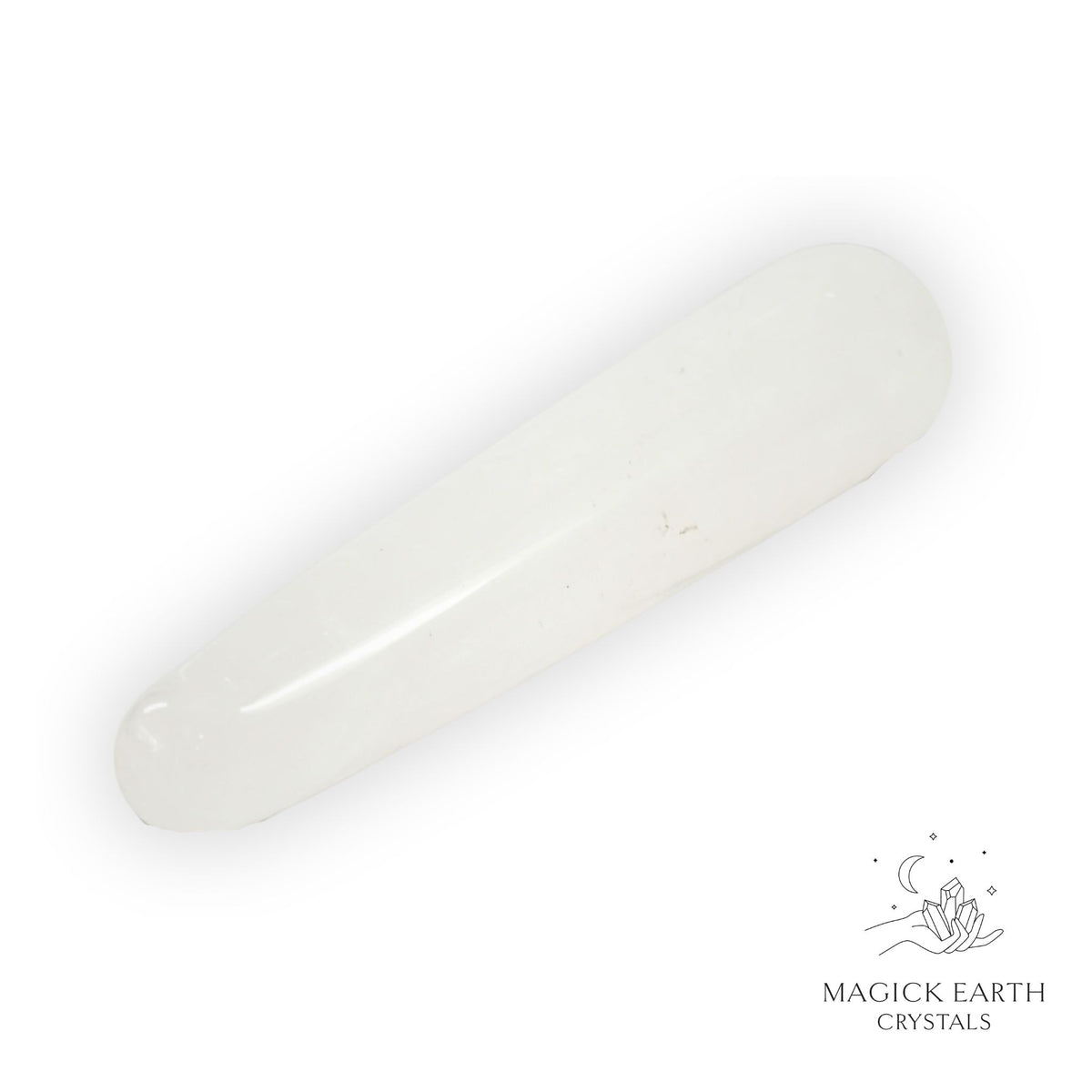 Natural Clear Quartz crystal massage wand 