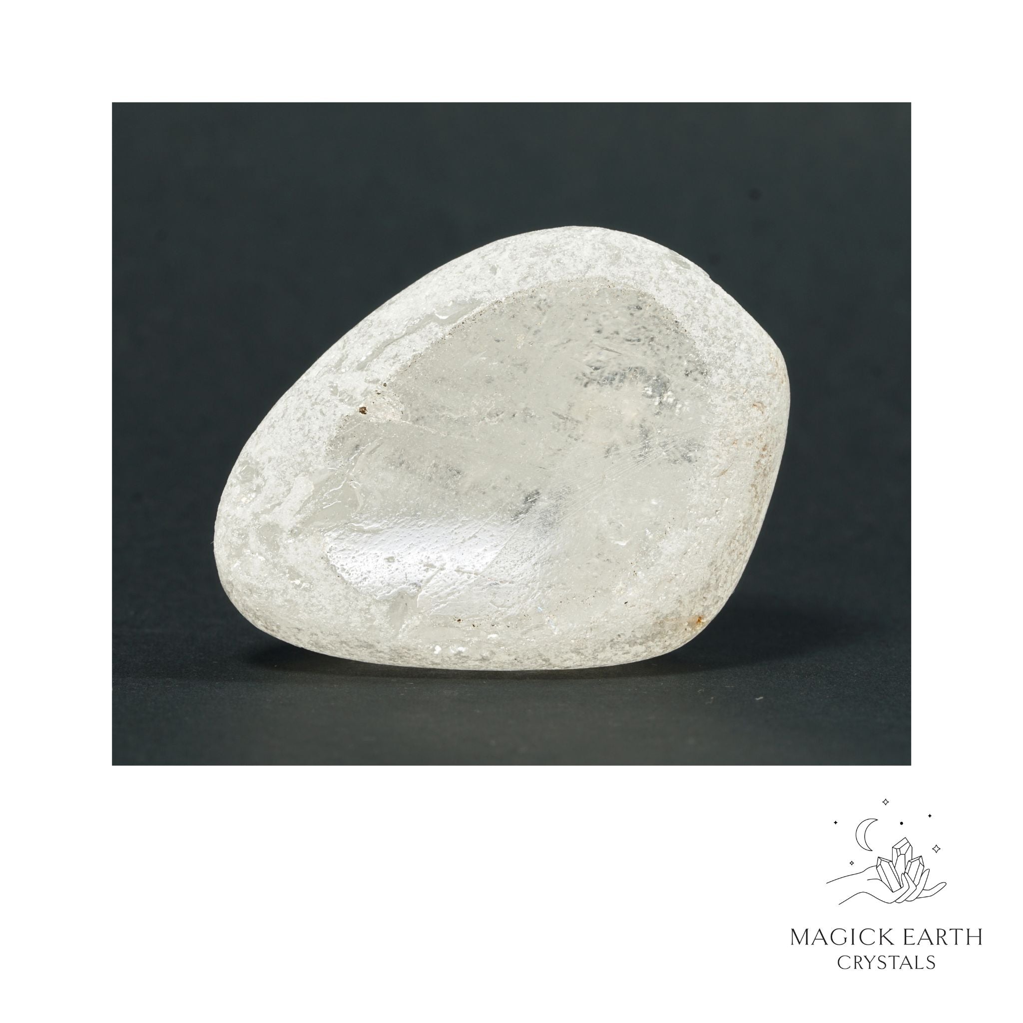 Natural Clear Quartz crystal seer stone