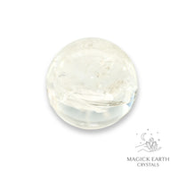 Natural Clear Quartz crystal sphere view a 