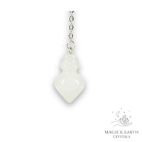 Clear Quartz Flask Pendulum for Amplified Insight