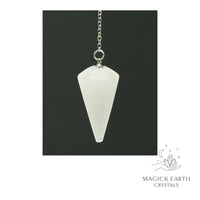 Clear Quartz Large Cone Pendulum For Amplified Insight