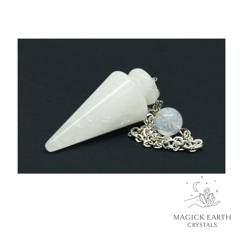 Clear Quartz Spike Pendulum For Amplified Insight