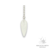 Clear Quartz Teardrop Pendulum for Amplified Insight