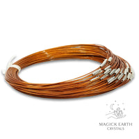 Copper Steel Flex Wire Choker With Screw Clasp 45cm