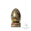 Dragons Blood Jasper Crystal Egg With Stand Vertical View B for Gentle Strength